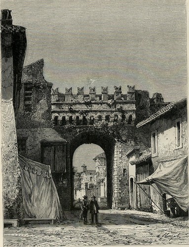 1875 antica stampa - 1875, roma