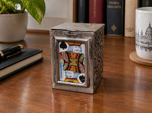 Antica scatola inglese porta - scatola,