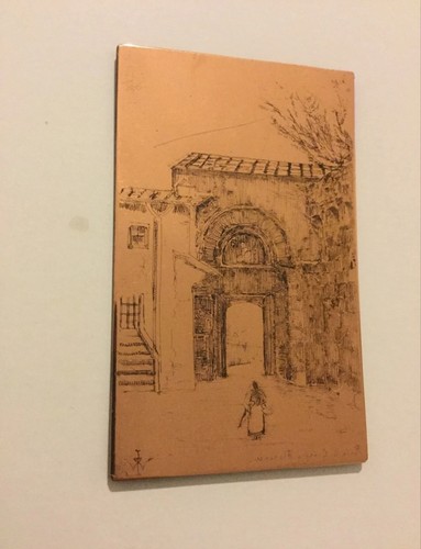 Antica lastra rame - di,